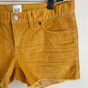 GAP Corduroy Women’s Mustard Yellow Shorts